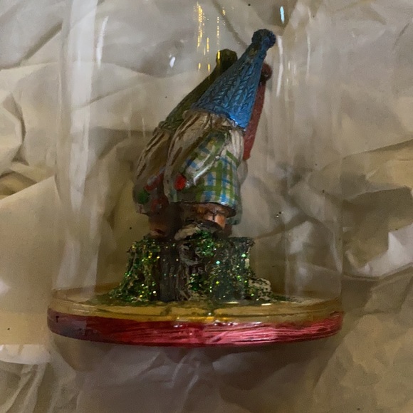 Pottery Barn Christmas Holiday Triple Gnome Cloche Ornament 🎄 - Picture 9 of 14